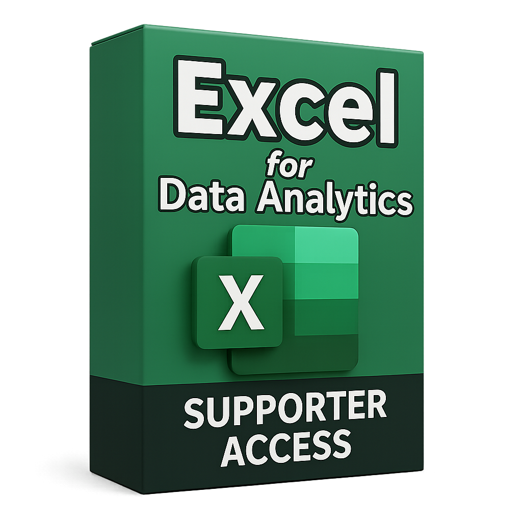 Excel for Data Analytics - Supporter Access