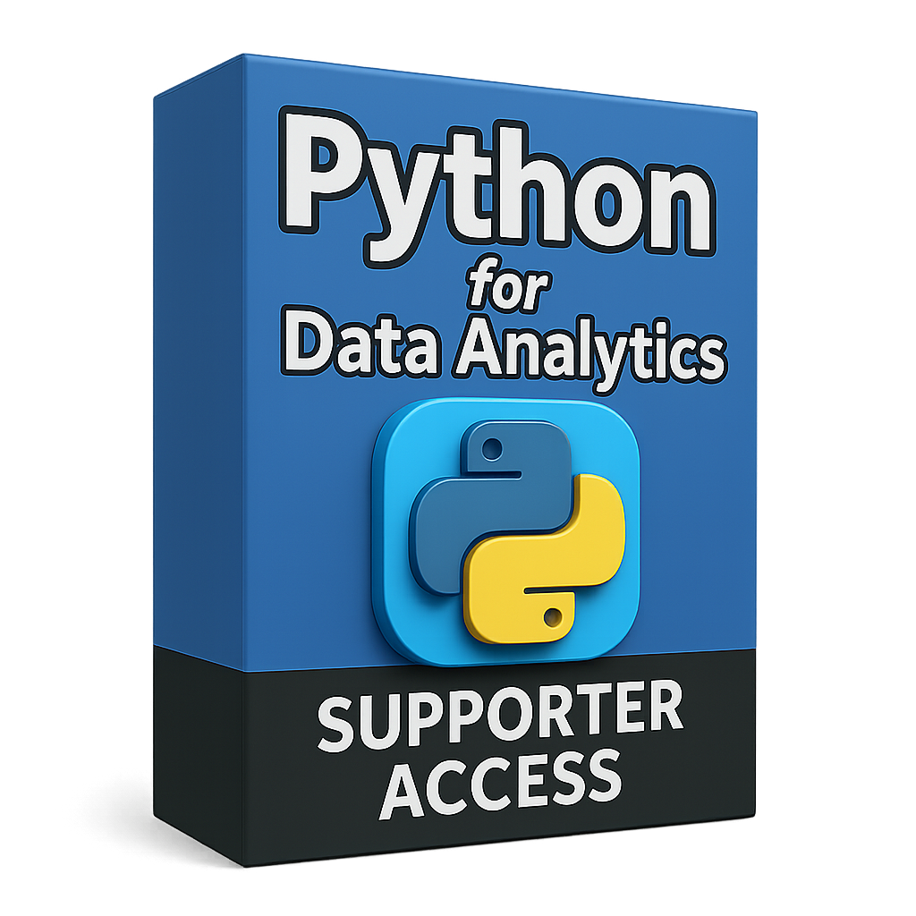 Python for Data Analytics - Supporter Access